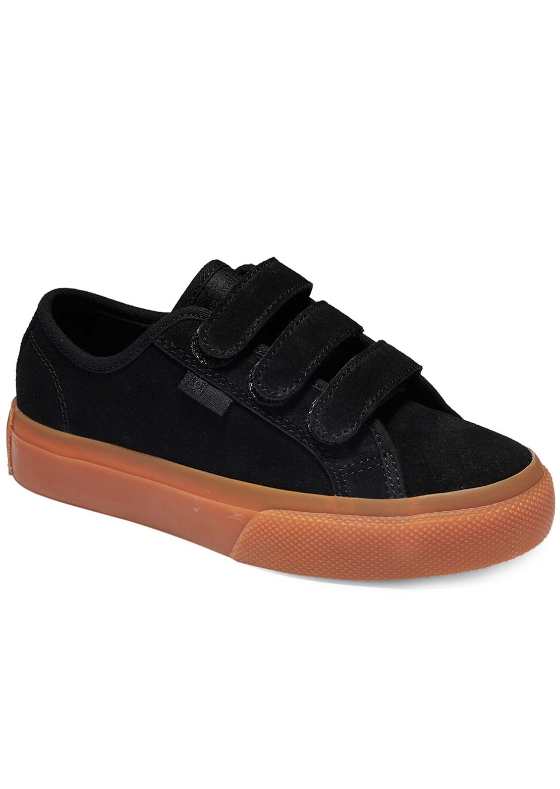 DC Junior Manual V Le Skate Shoes Black/Gum