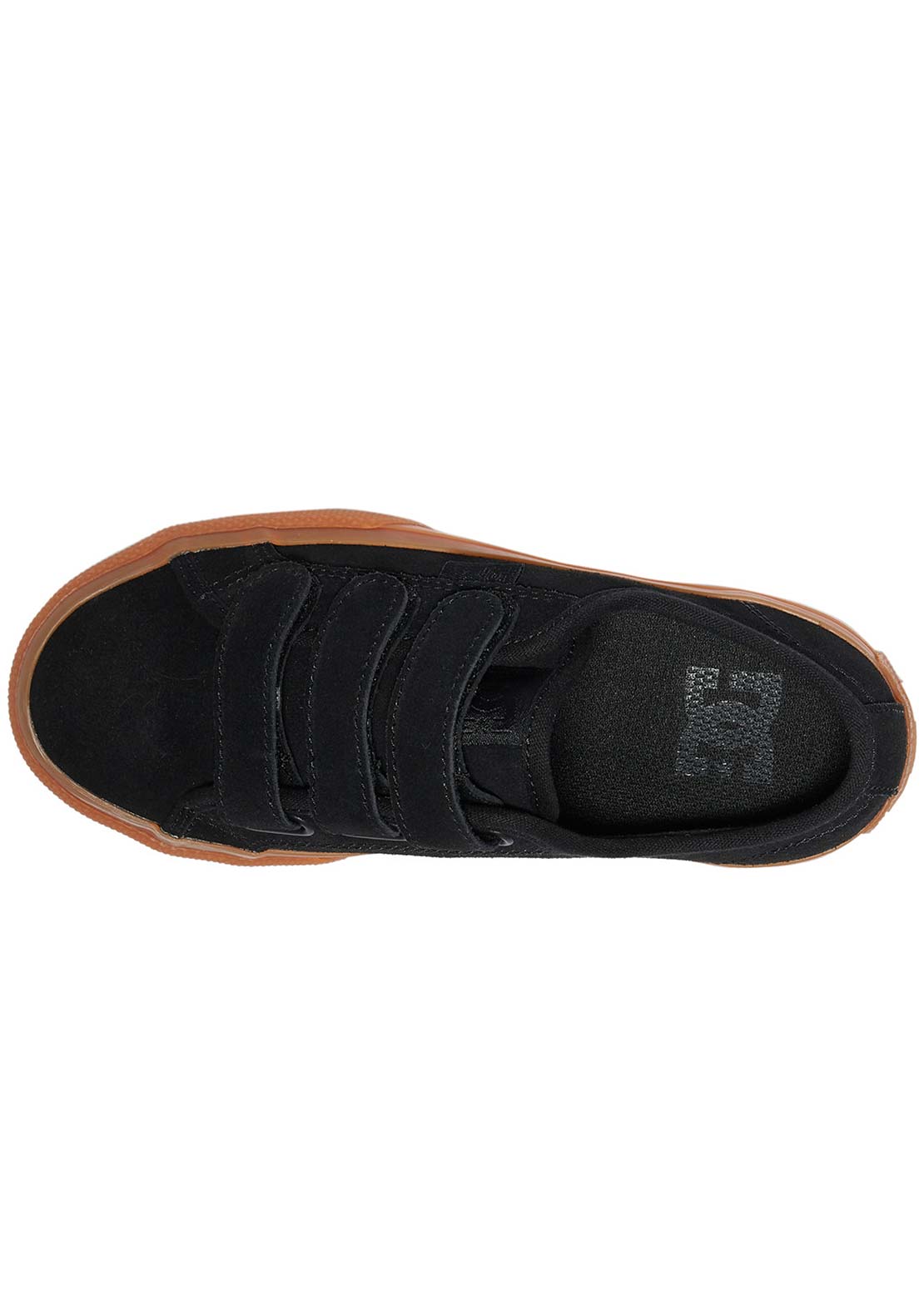 DC Junior Manual V Le Skate Shoes Black/Gum