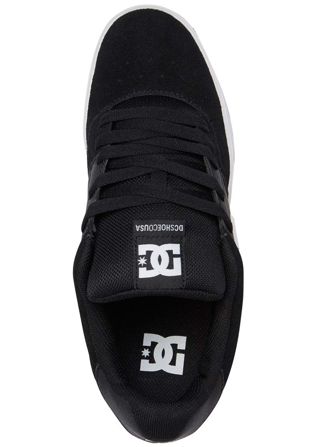 DC Men's Central Skate Shoes Black/White