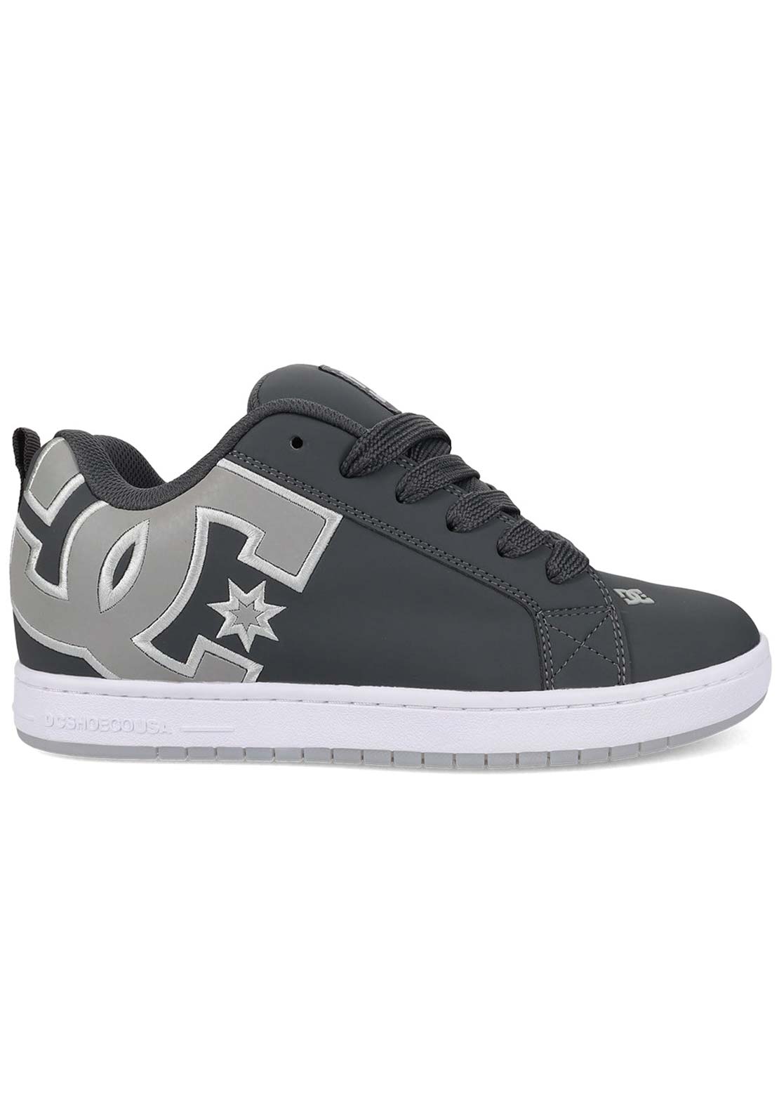 DC Men's Court Graffik SE Skate Shoes Dark Grey/Grey