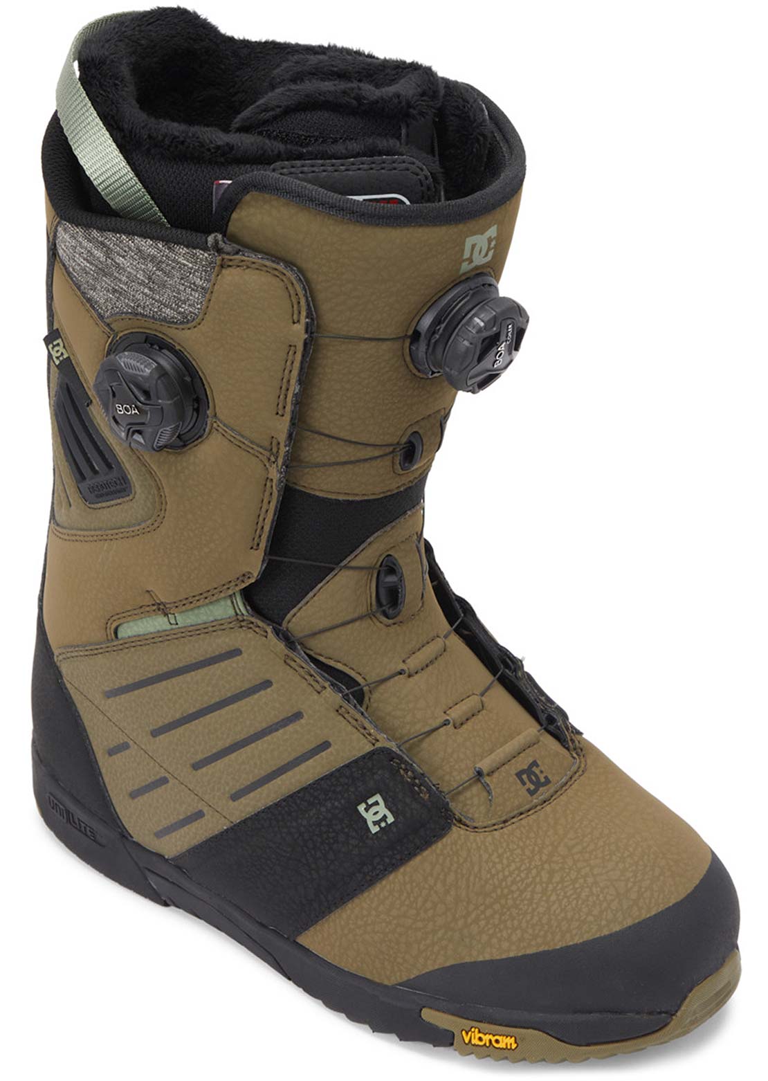DC Men&#39;s Judge Snowboard Boots Dark Olive