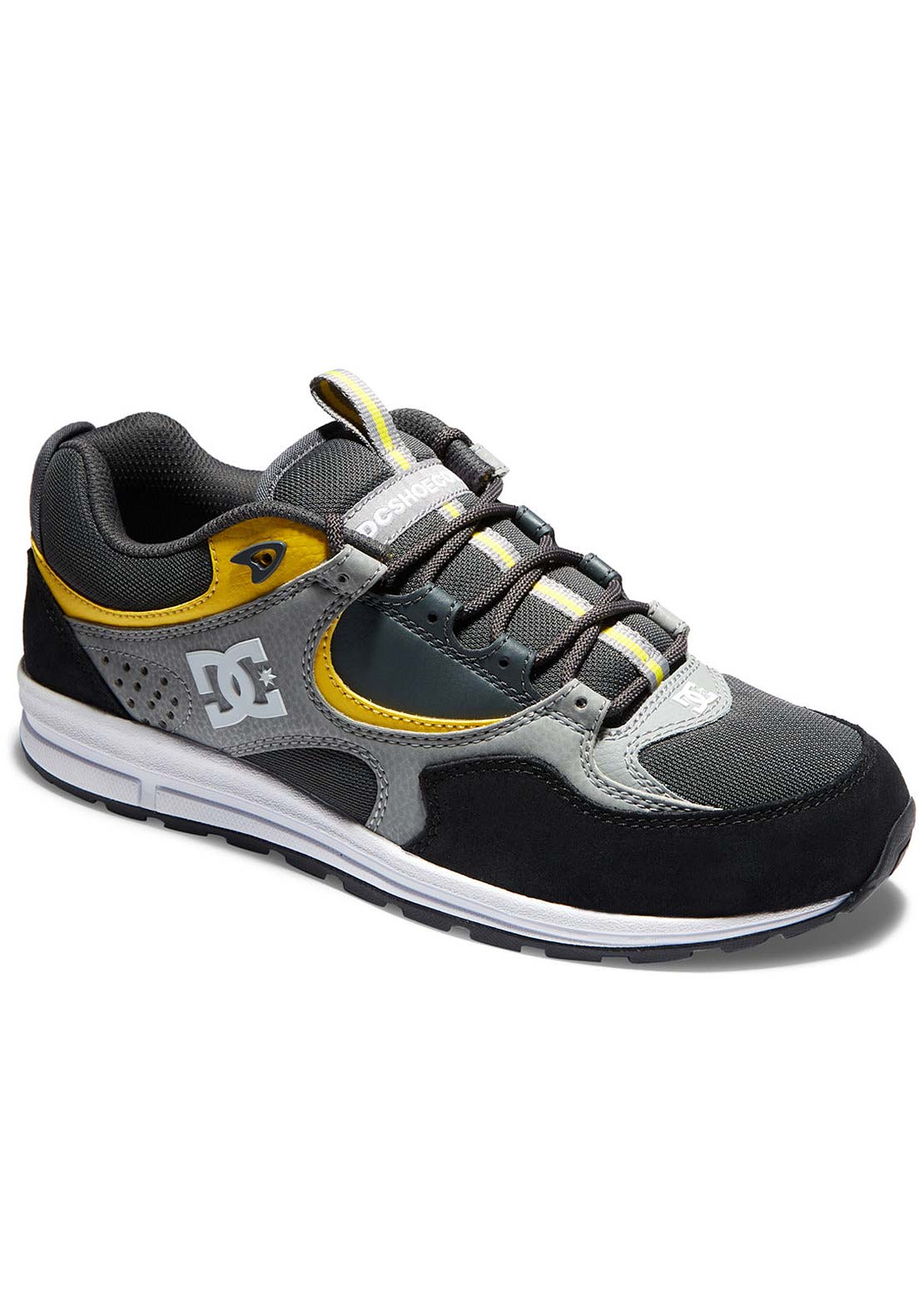 DC Men's Kalis Lite Shoes Black/Grey/Yellow
