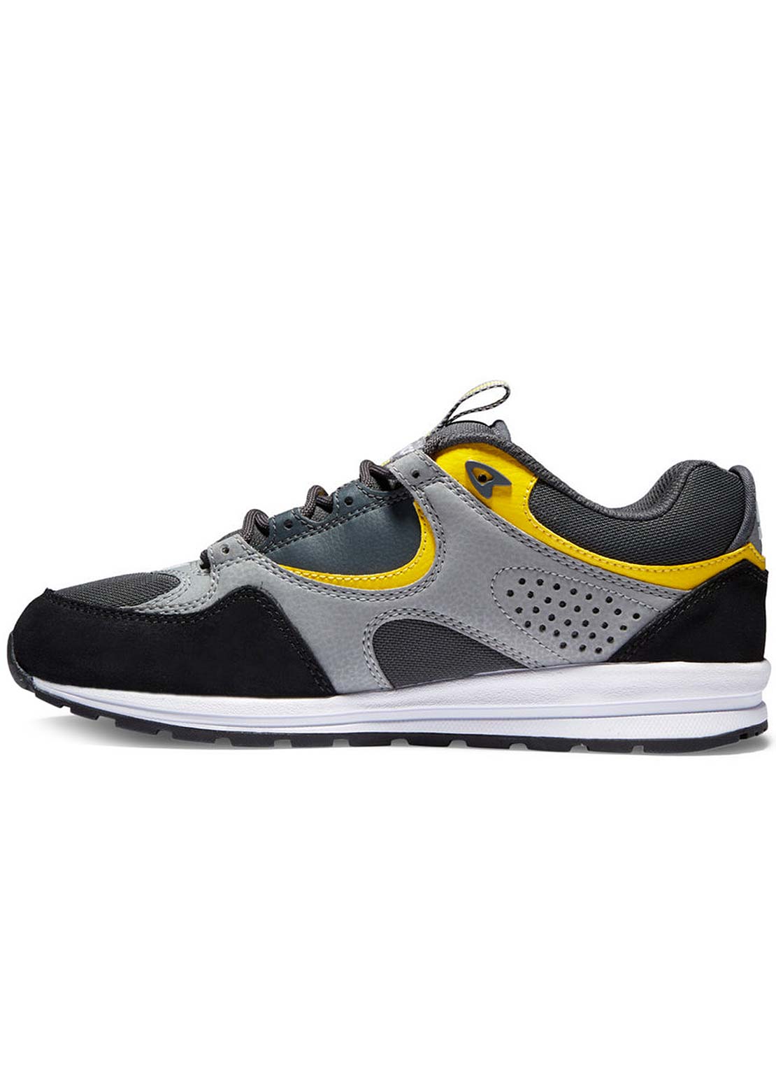 DC Men's Kalis Lite Shoes Black/Grey/Yellow