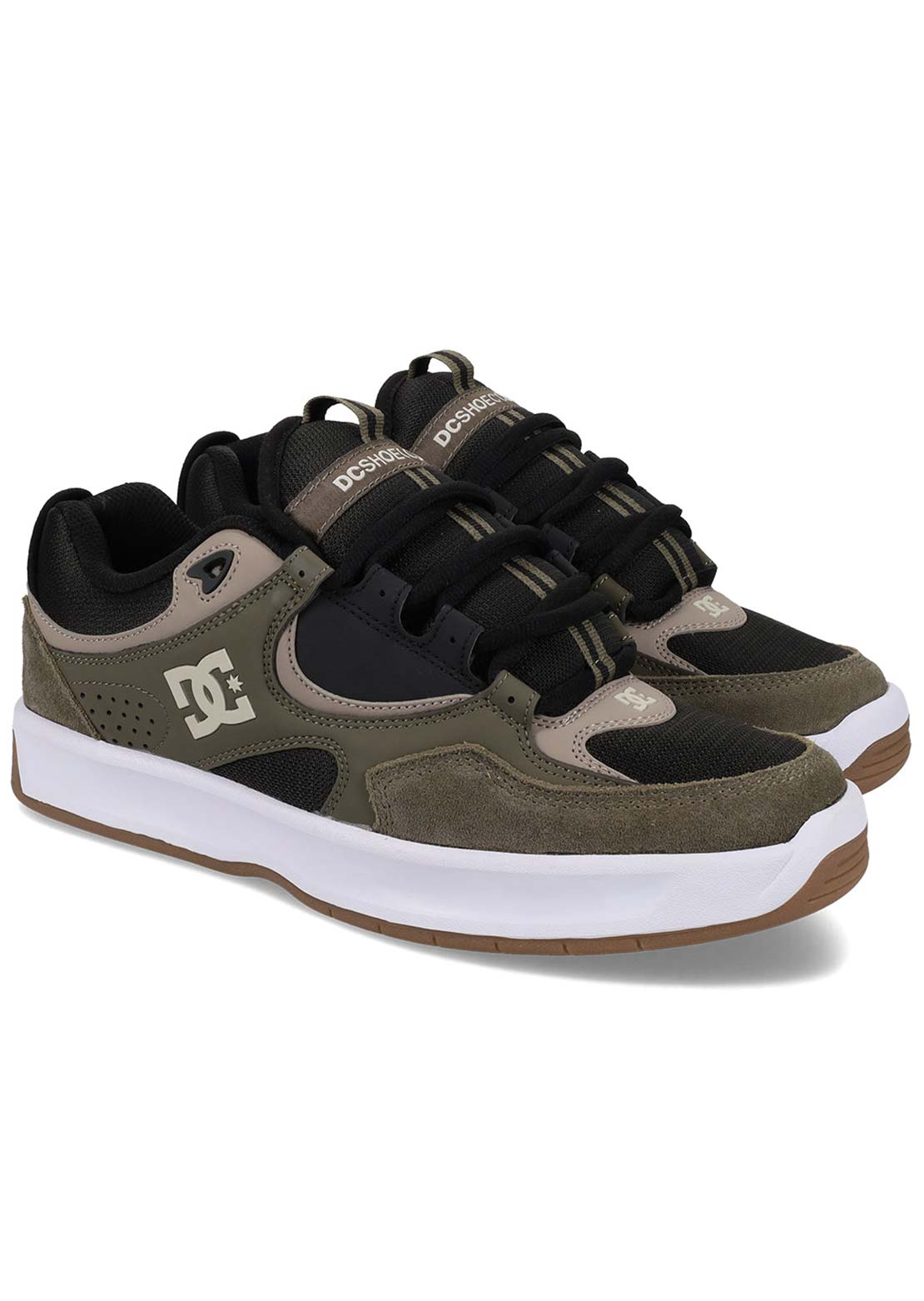 DC Men's Kalynx Zero S Skate Shoes Dark Grey/Olive Taupe