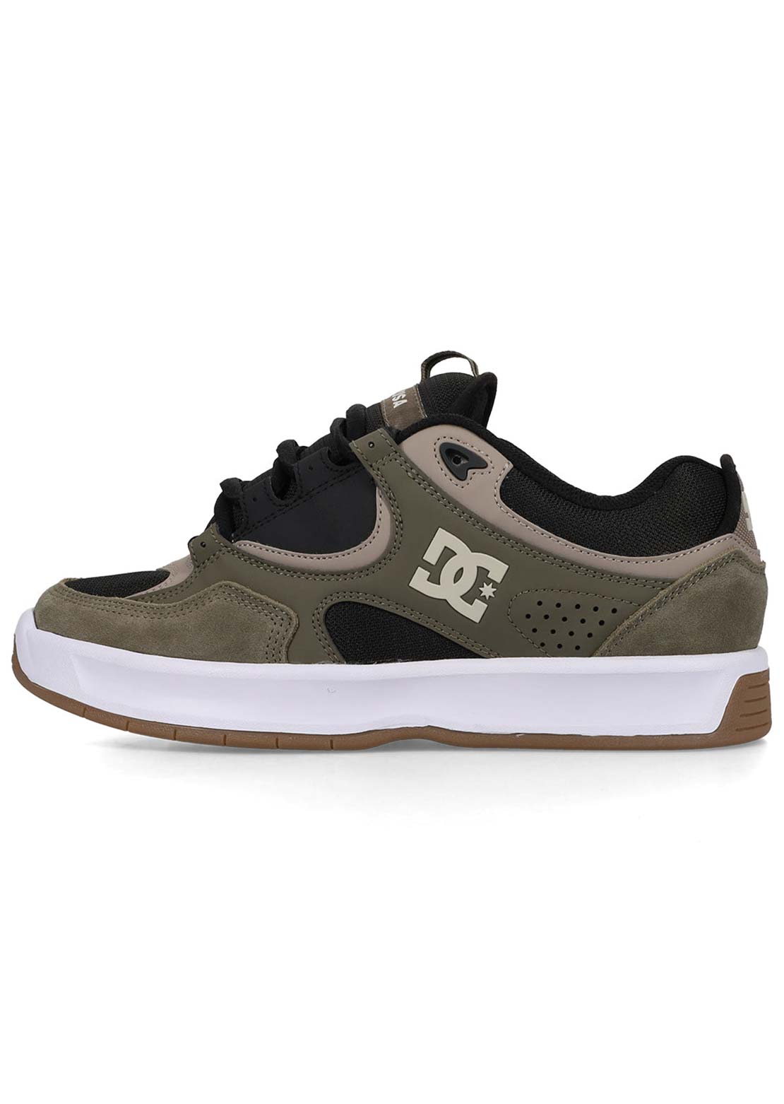 DC Men's Kalynx Zero S Skate Shoes Dark Grey/Olive Taupe