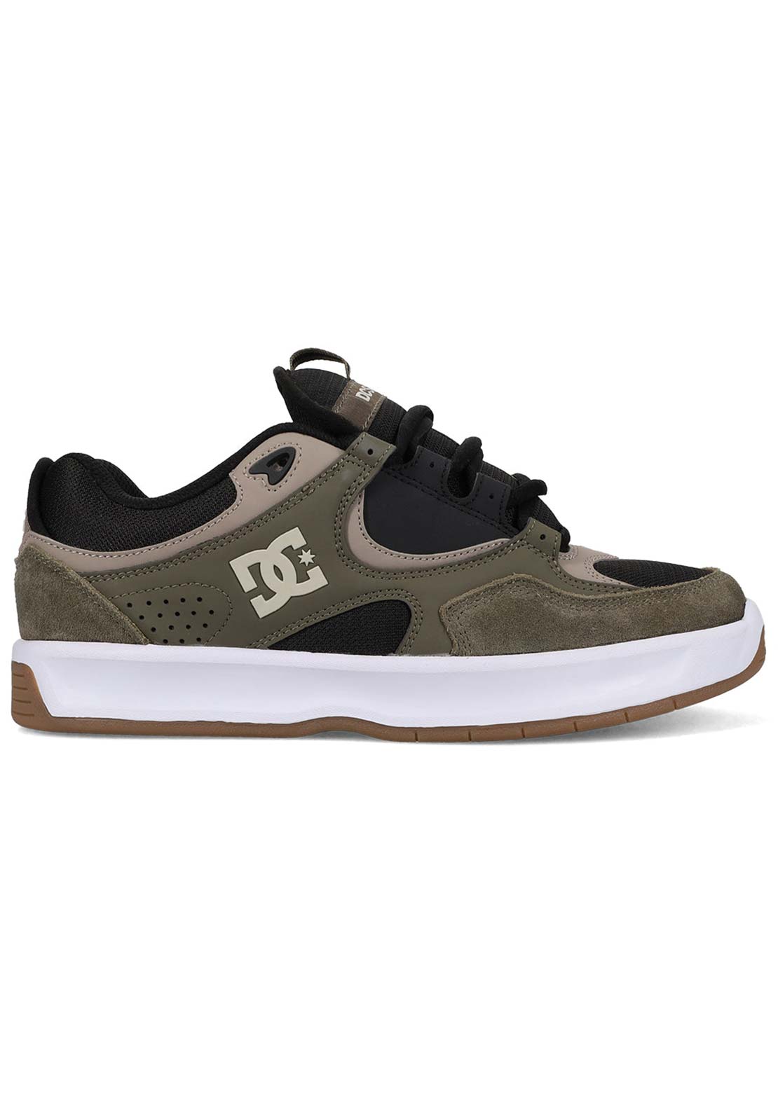 DC Men's Kalynx Zero S Skate Shoes Dark Grey/Olive Taupe