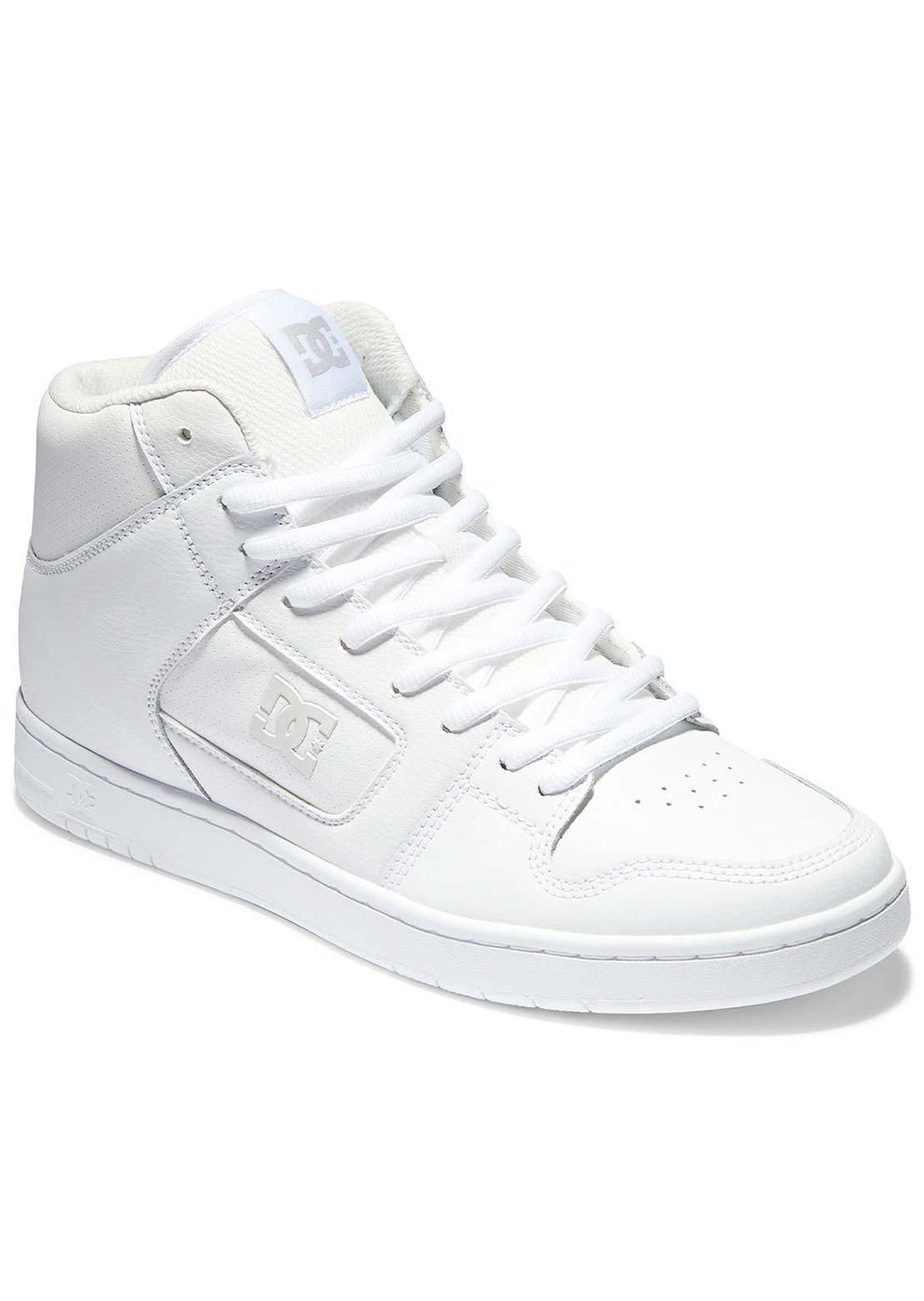 DC Men's Manteca 4 Hi Skate Shoes White/White/Battleship