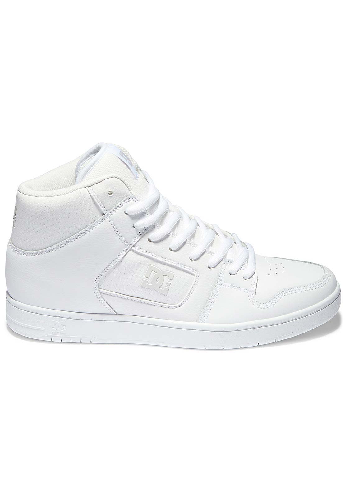 DC Men's Manteca 4 Hi Skate Shoes White/White/Battleship