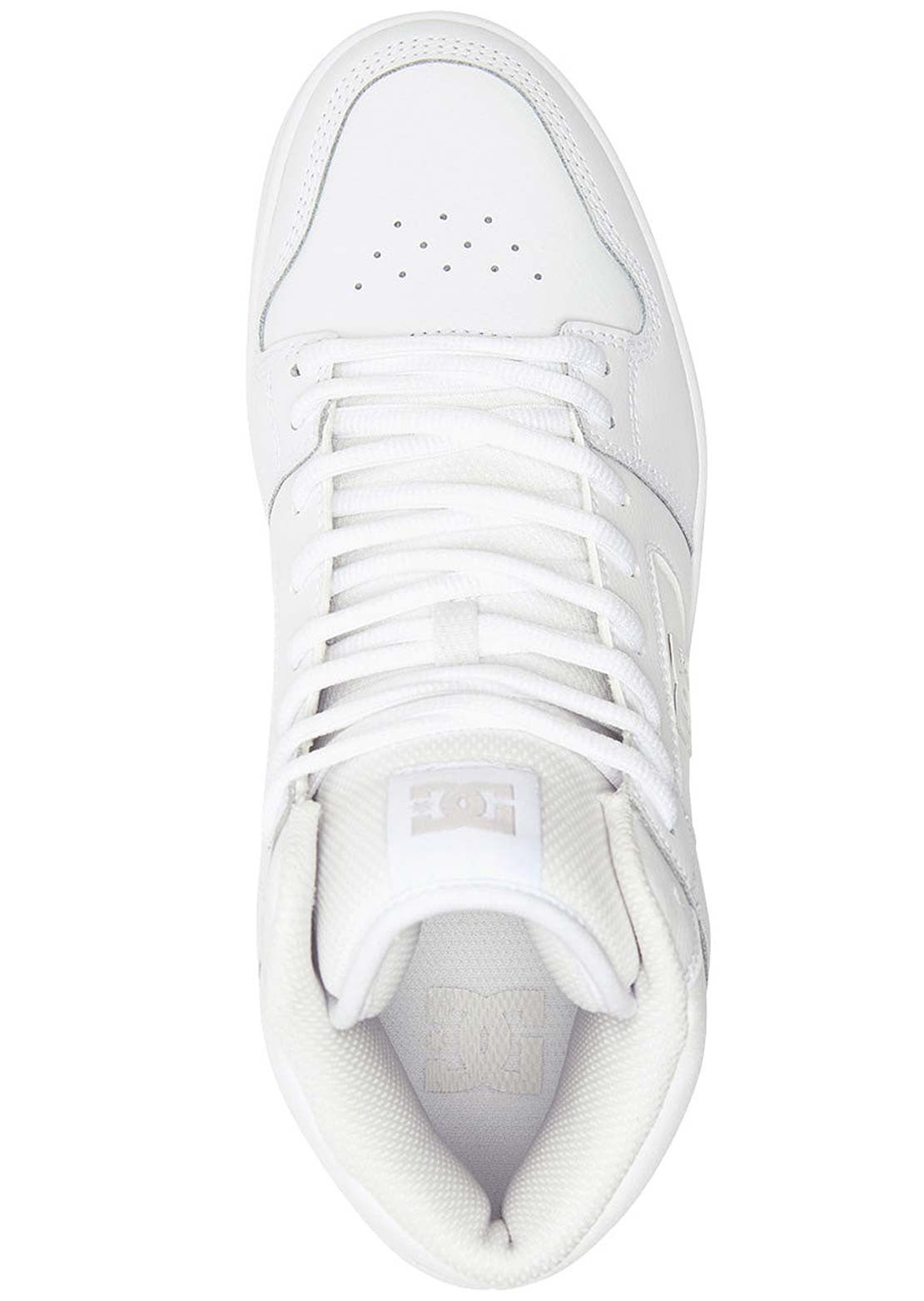 DC Men's Manteca 4 Hi Skate Shoes White/White/Battleship