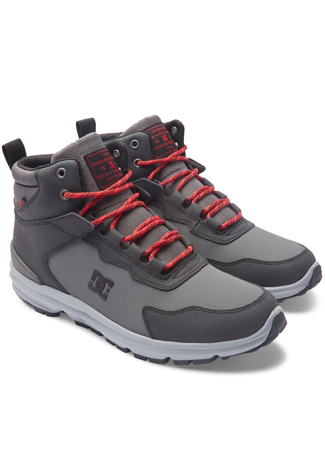 DC Men&#39;s Mutiny WR Shoes Grey/Black/Red