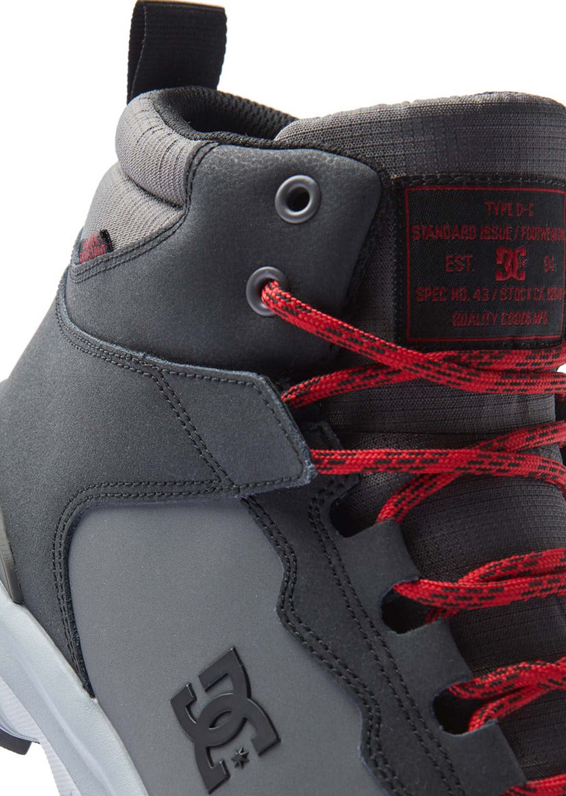 DC Men&#39;s Mutiny WR Shoes Grey/Black/Red