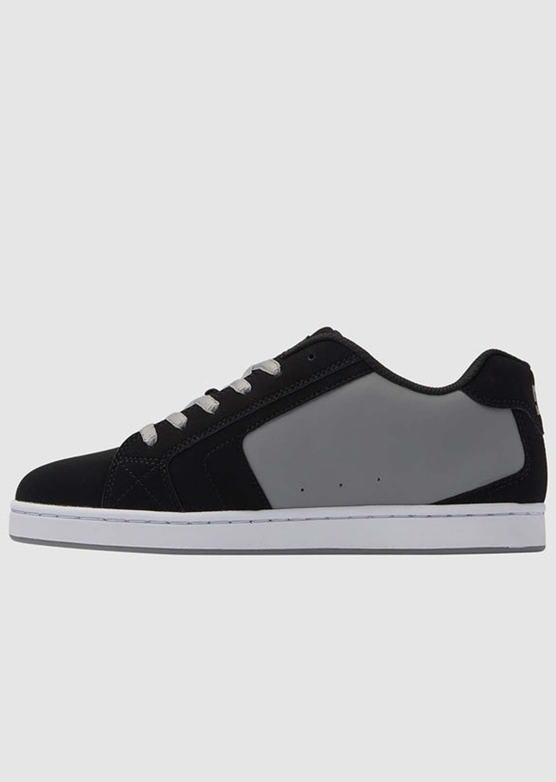 DC Men's Net Skate Shoes Black/Grey/White
