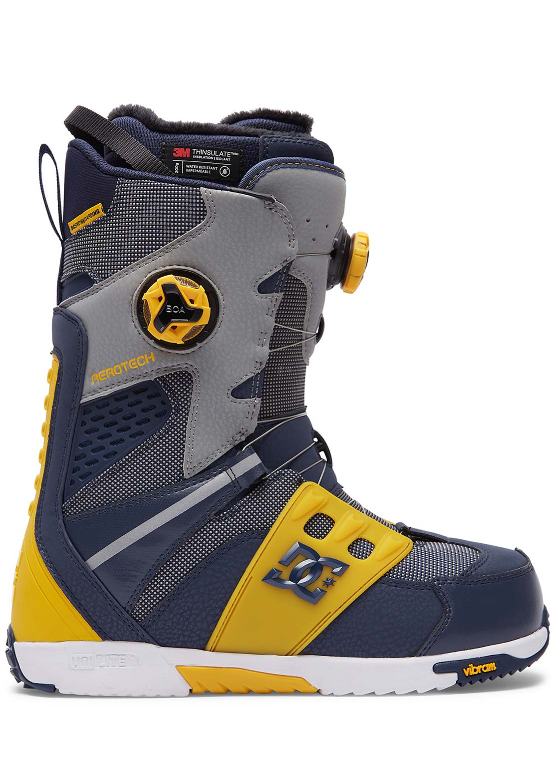 DC Men&#39;s Phantom Snowboard Boots Navy/Yellow