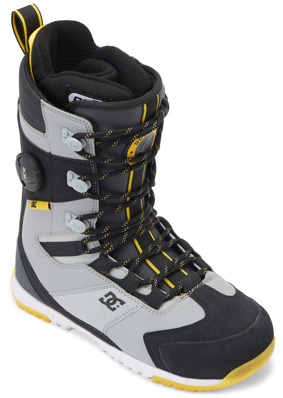 DC Men&#39;s Premier Hybrid Snowboard Boots Black/Grey/Yellow