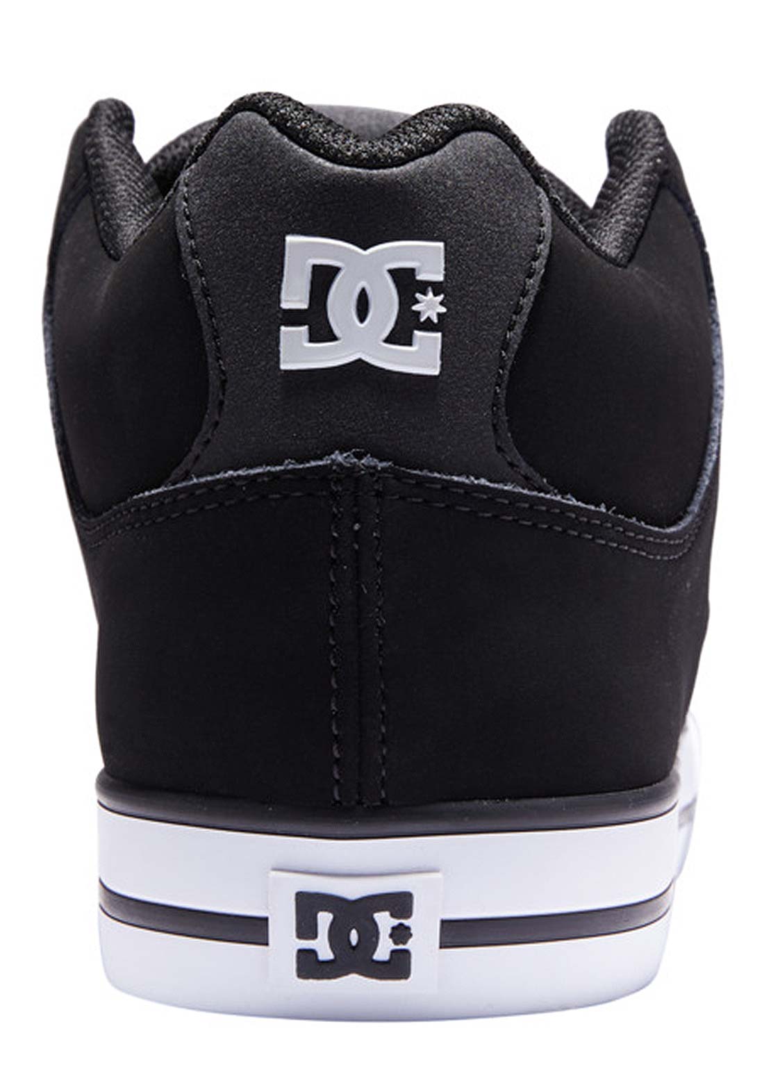 DC Men&#39;s Pure Mid Skate Shoes Black/White