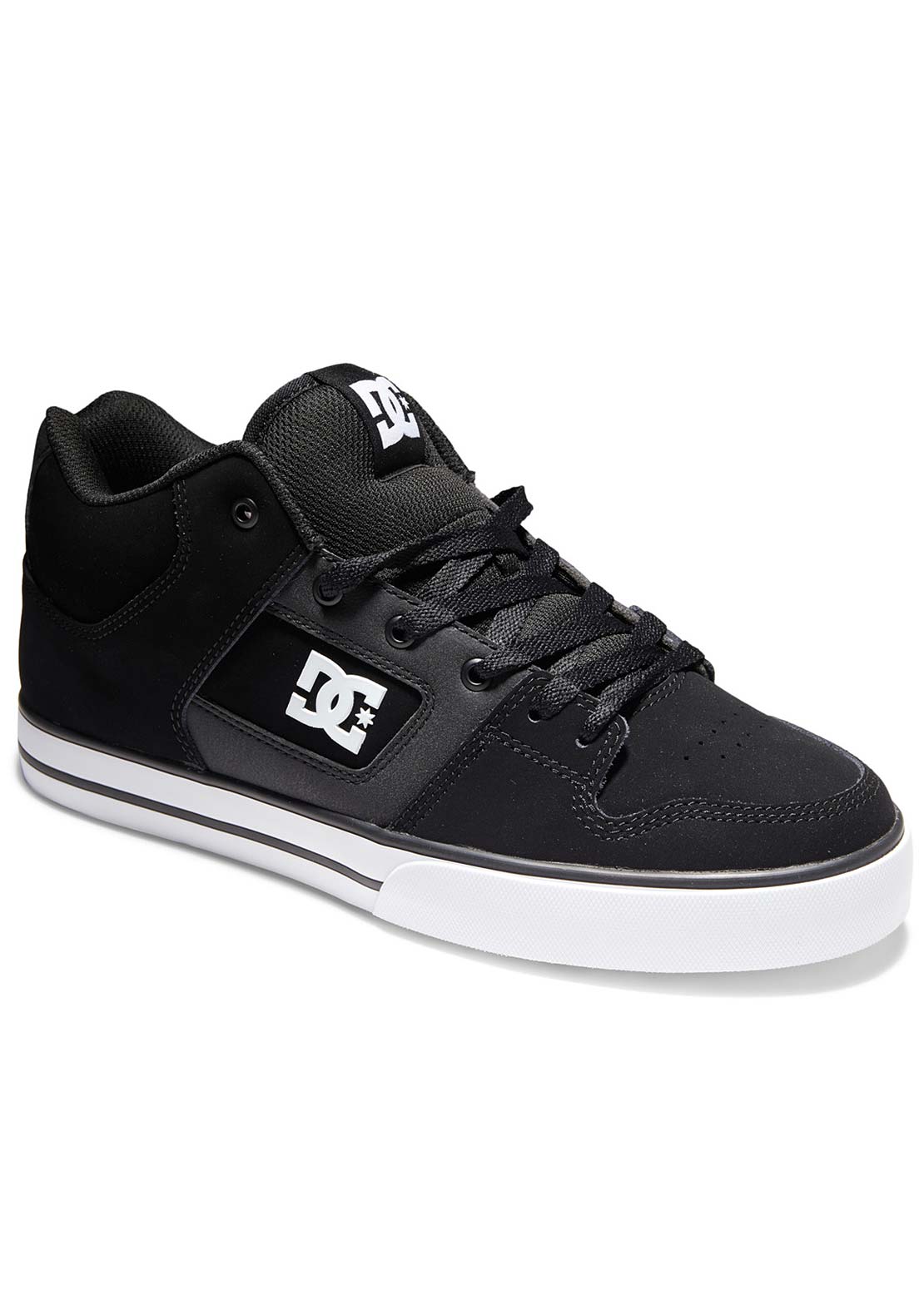 DC Men&#39;s Pure Mid Skate Shoes Black/White