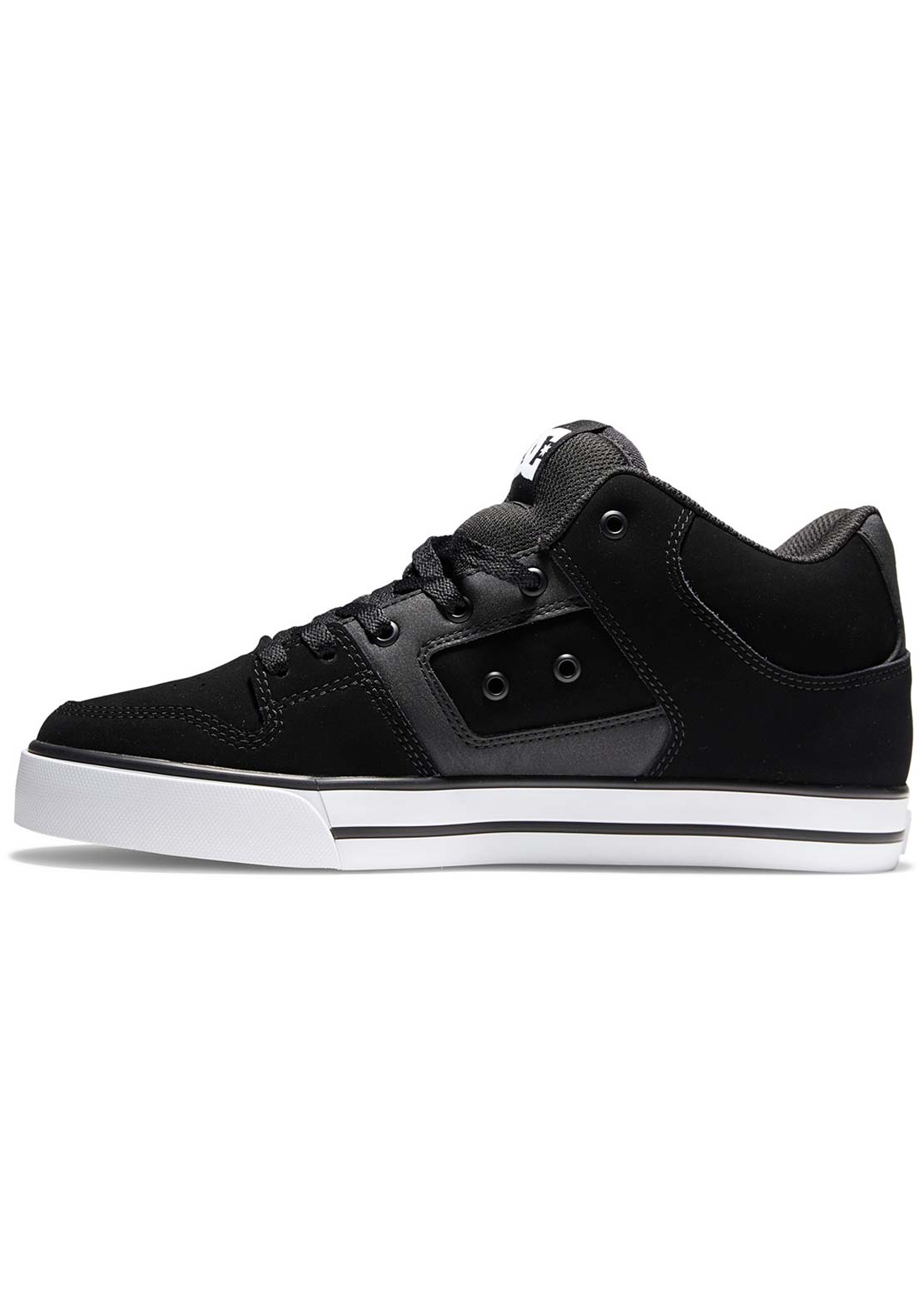 DC Men&#39;s Pure Mid Skate Shoes Black/White