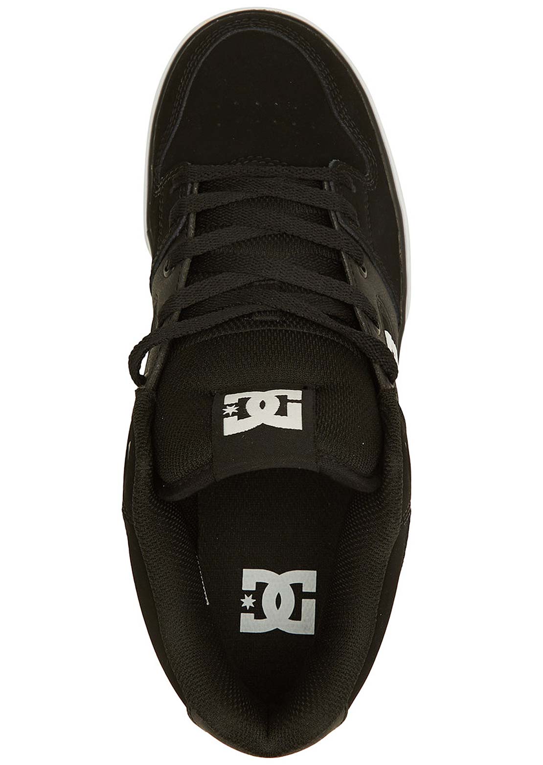 DC Men&#39;s Pure Mid Skate Shoes Black/White