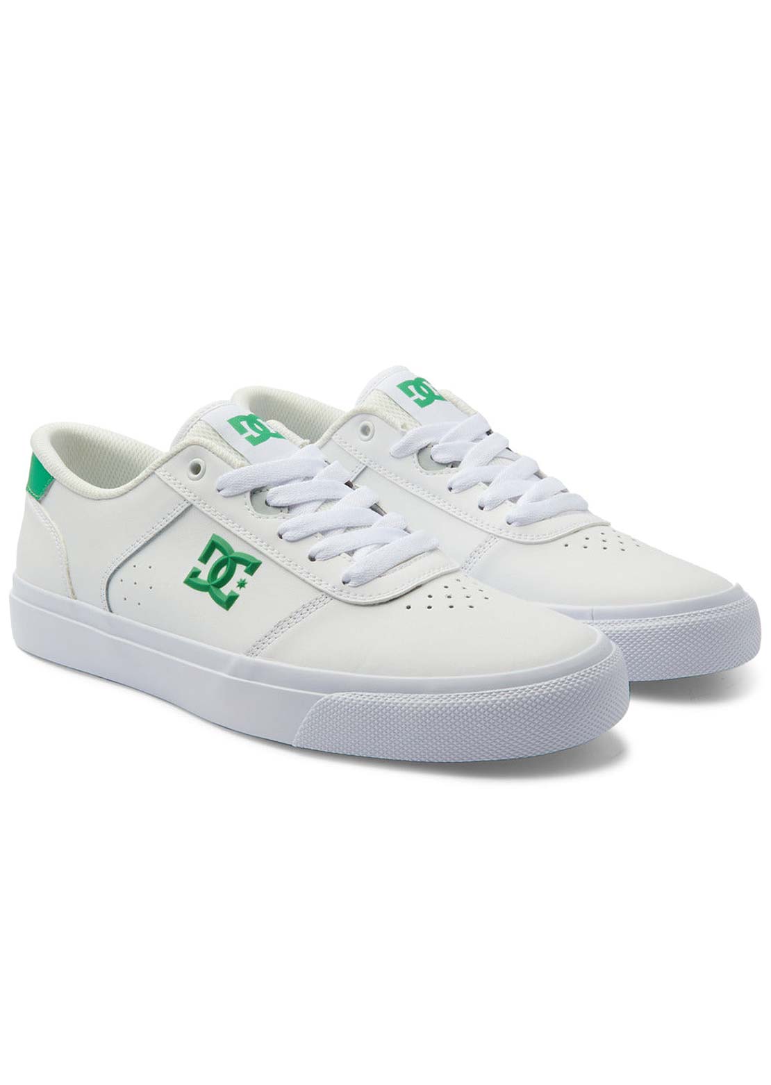 DC Men's Teknic Skate Shoes White/Green