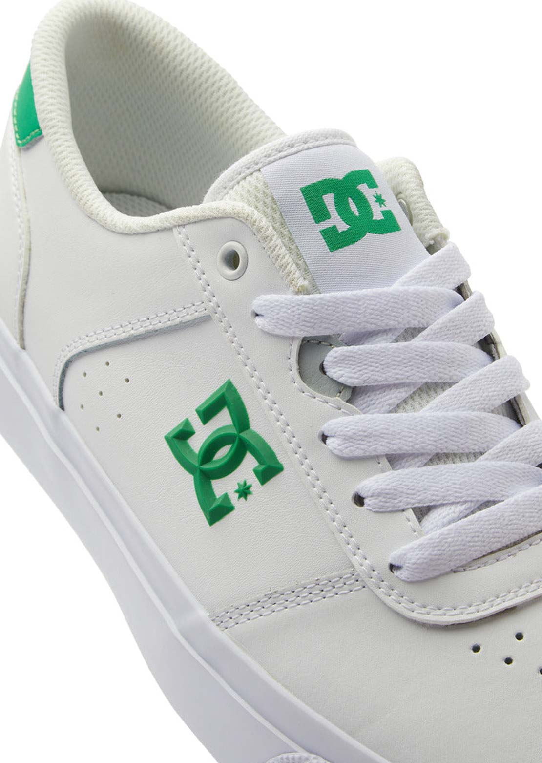 DC Men's Teknic Skate Shoes White/Green