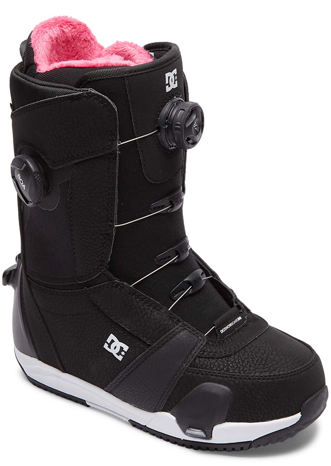 DC Women&#39;s Lotus Step On Snowboard Boots Black/White/Black