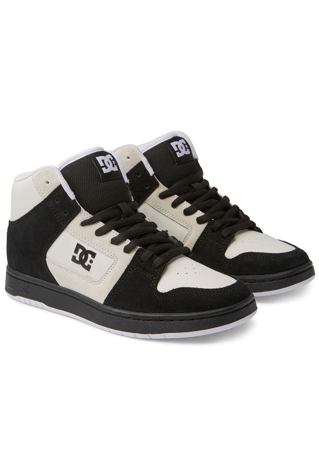 DC Women's Manteca 4 Hi Skate Shoes White/White/Black