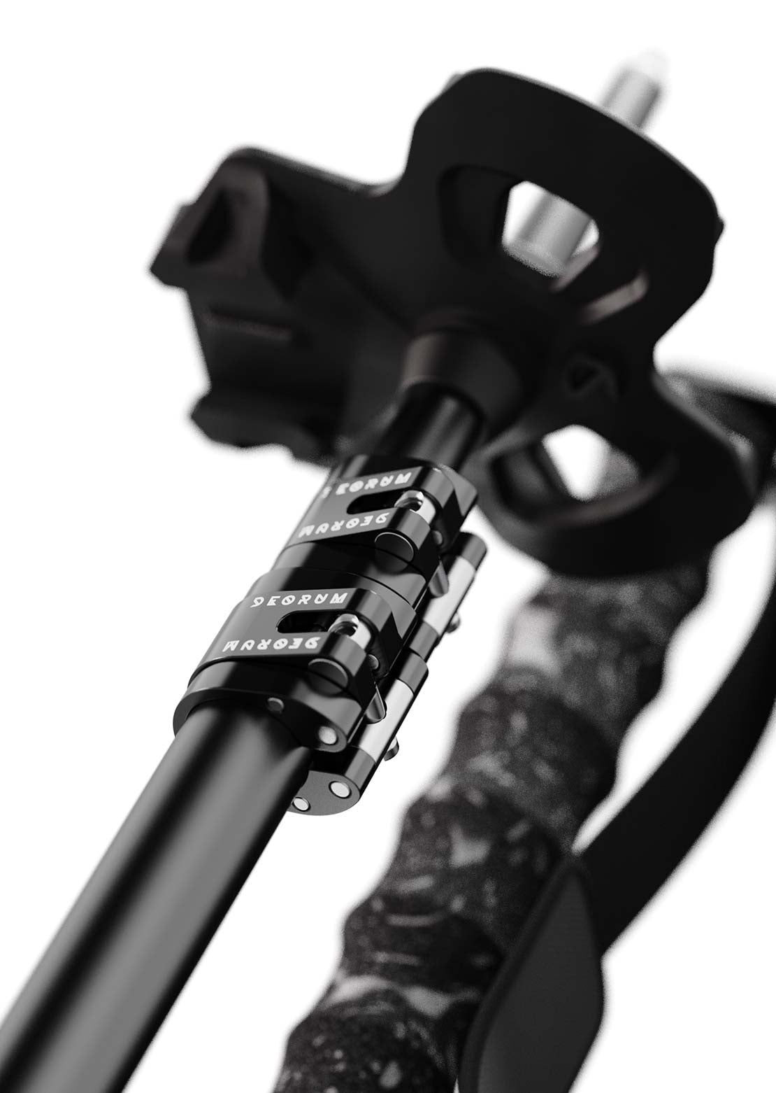 Deorum Unisex Stash SB Ski Poles Black