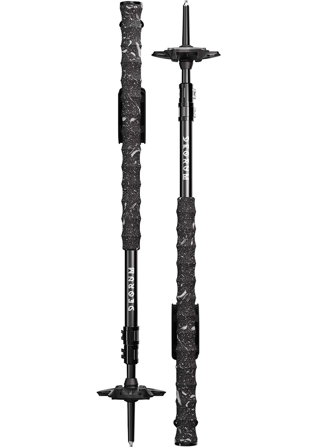 Deorum Unisex Stash SB Ski Poles Black