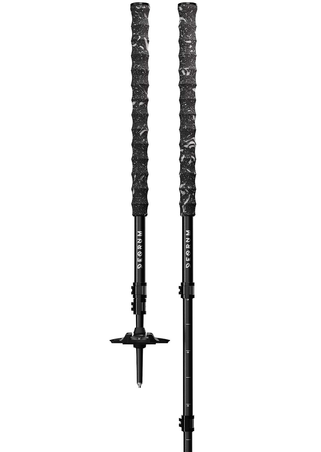 Deorum Unisex Stash SB Ski Poles Black
