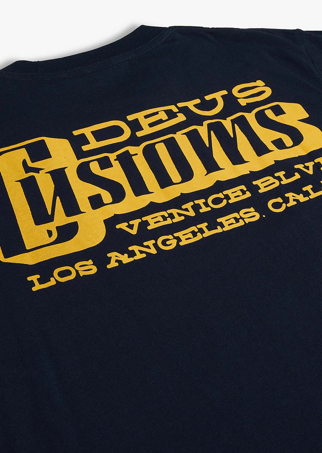 Deus Ex Machina Men's Stripes T-Shirt Navy