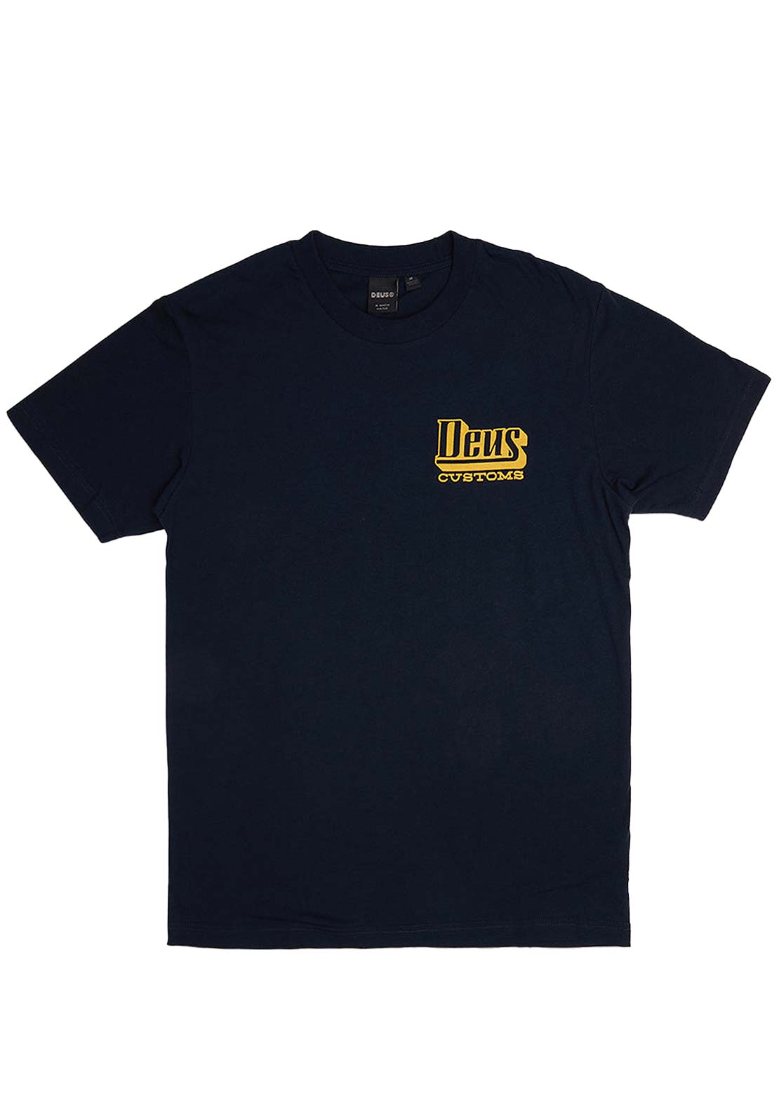 Deus Ex Machina Men's Stripes T-Shirt Navy