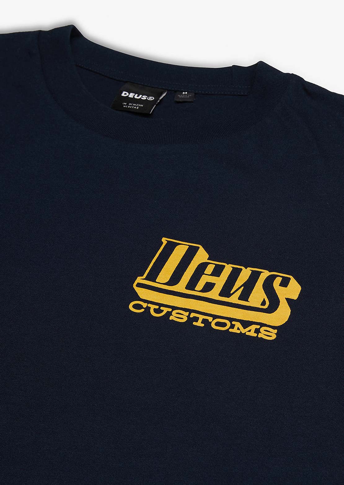 Deus Ex Machina Men's Stripes T-Shirt Navy