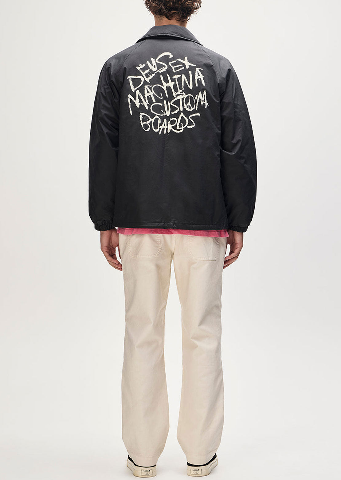 Deus Men's Scrawler Coach Jacket Anthracite