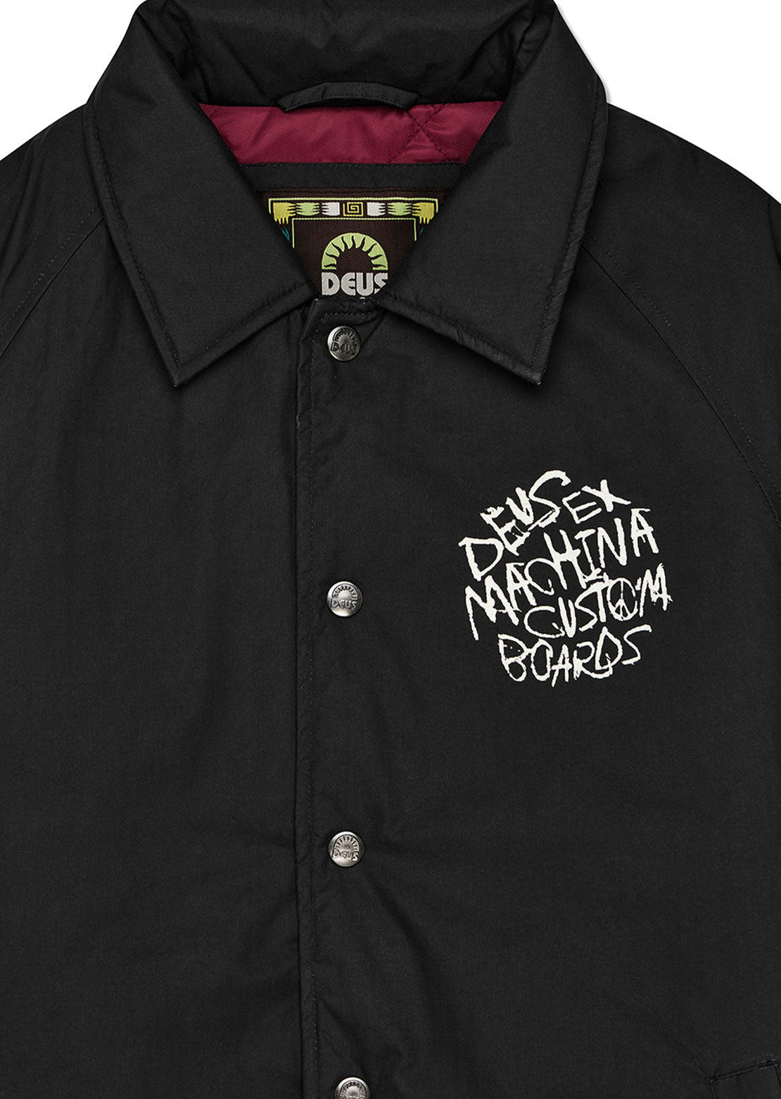 Deus Men's Scrawler Coach Jacket Anthracite