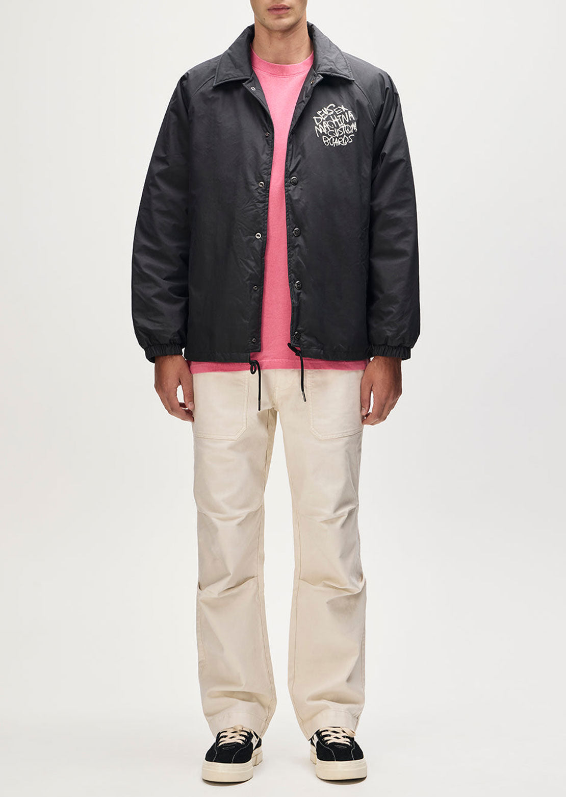 Deus Men's Scrawler Coach Jacket Anthracite