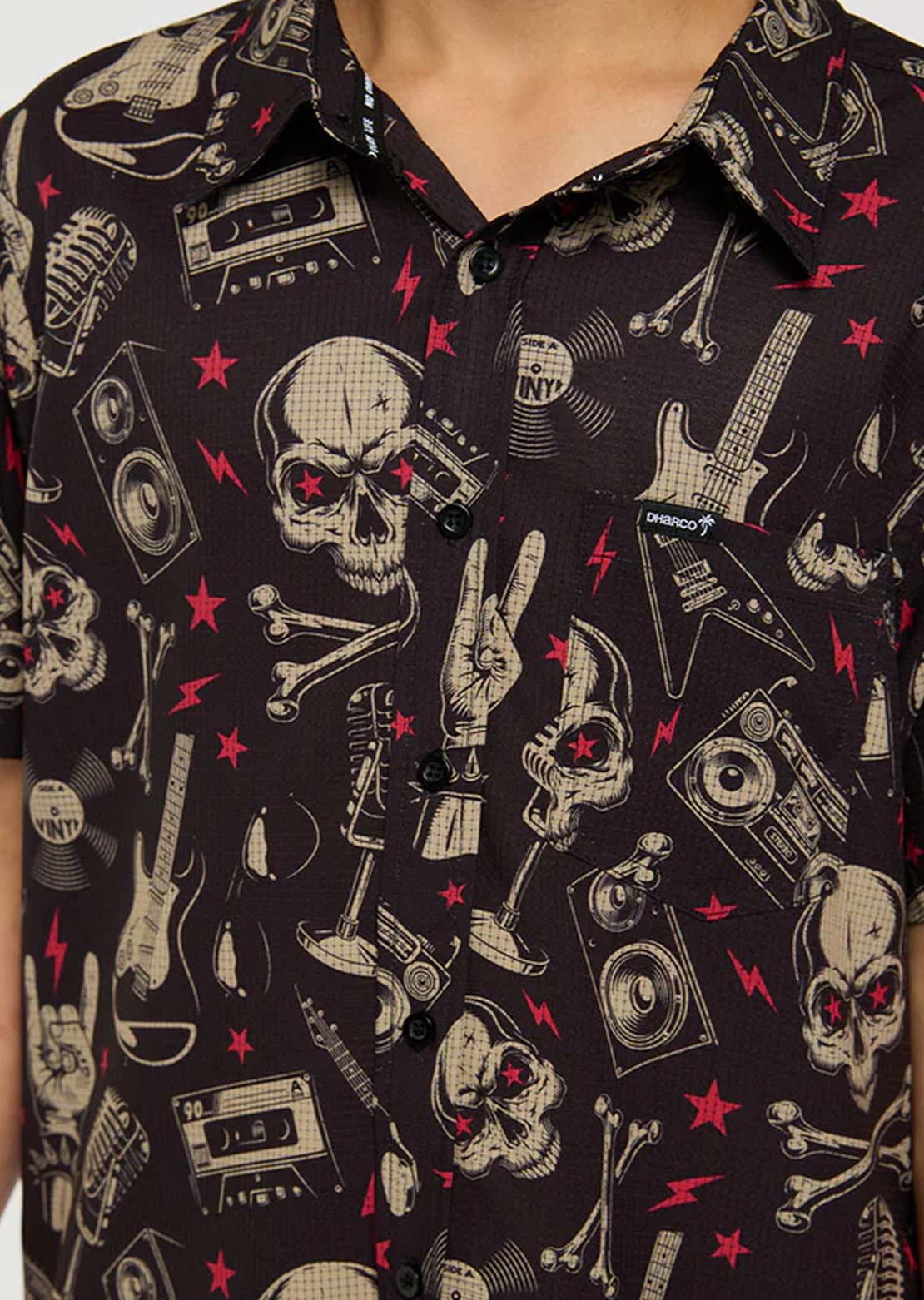 DHaRCO Junior Tech Party Button Up Shirt