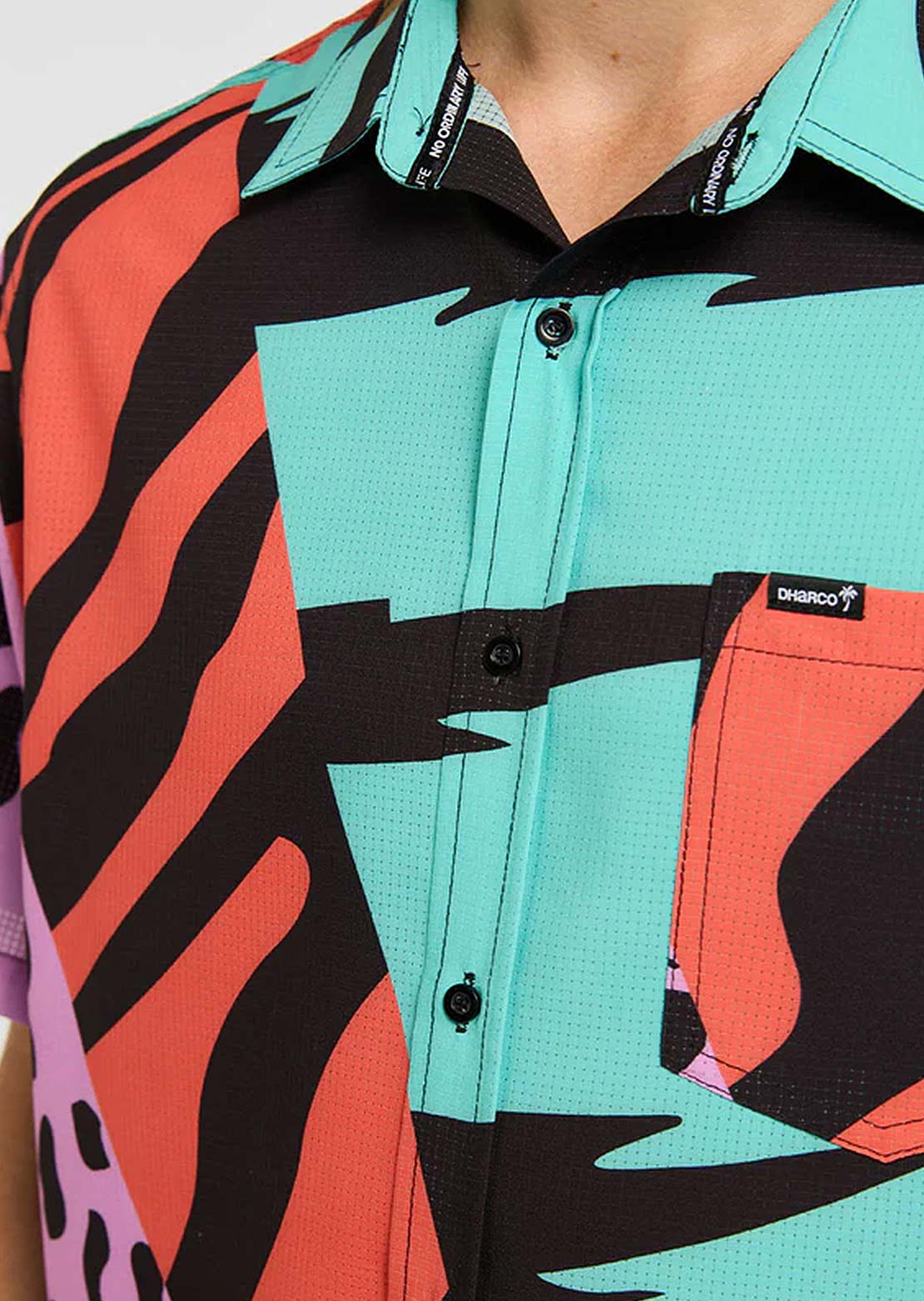DHaRCO Men's Tech Party Button Up Shirt Jinx