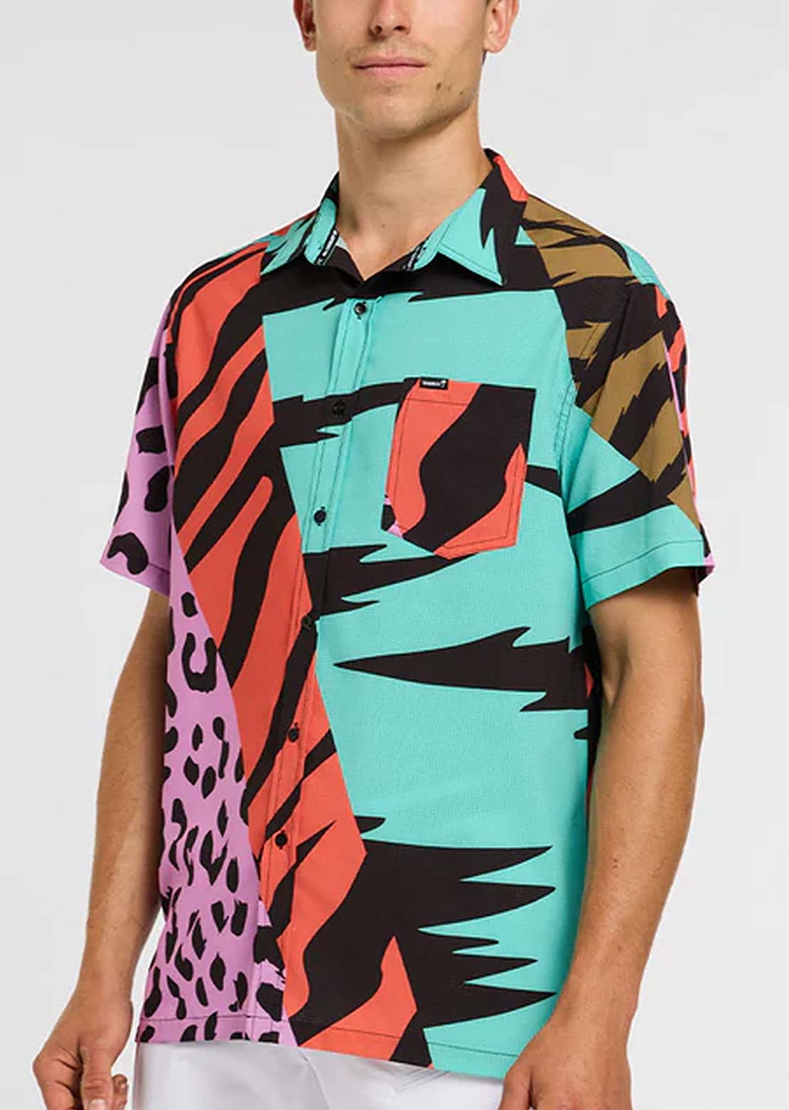 DHaRCO Men's Tech Party Button Up Shirt Jinx