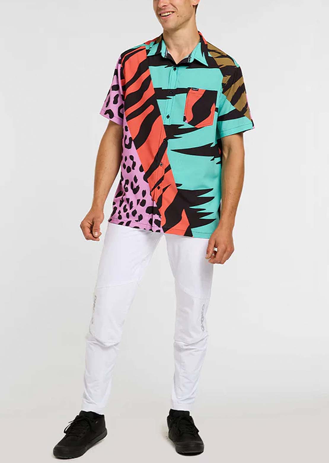 DHaRCO Men's Tech Party Button Up Shirt Jinx
