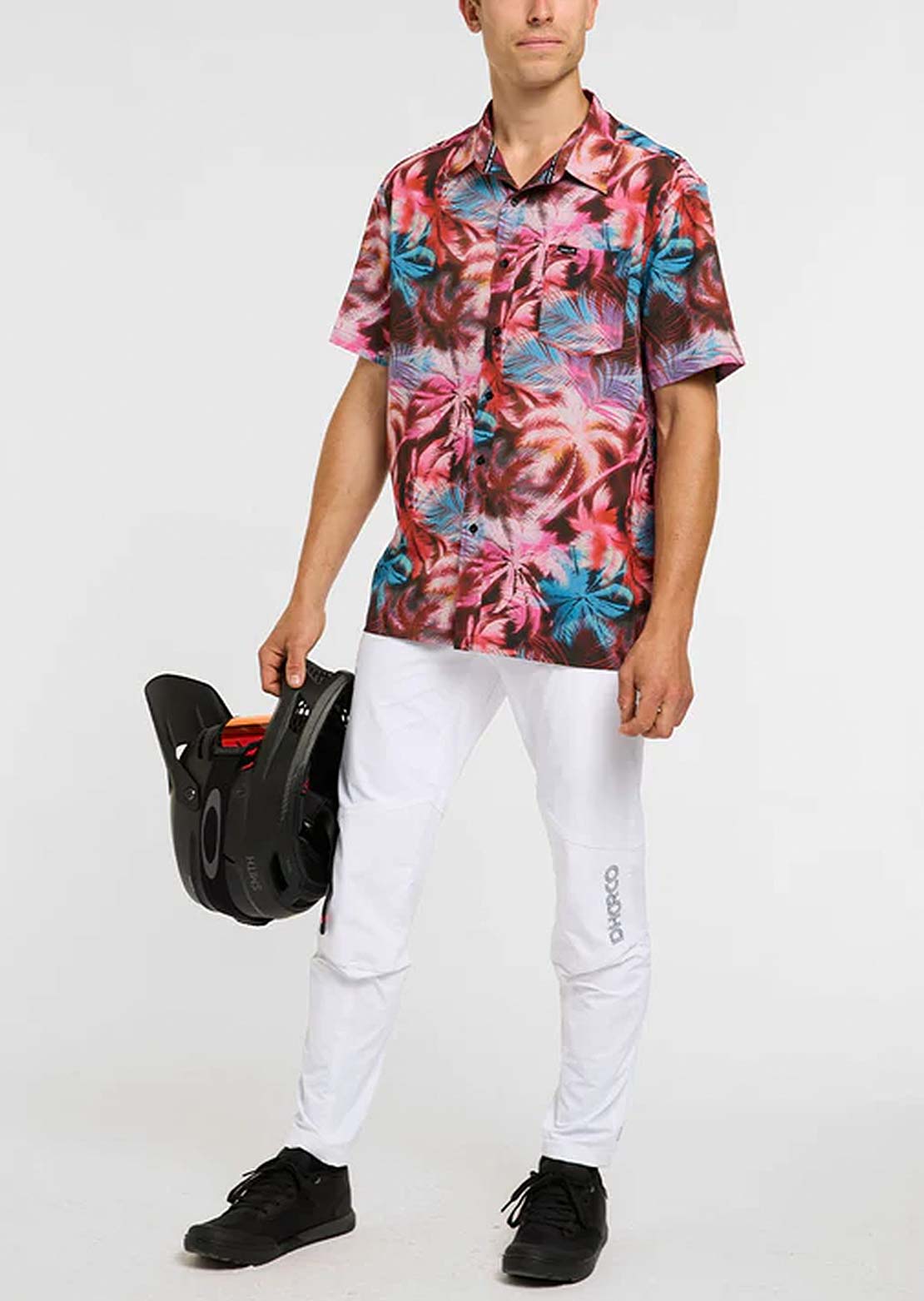DHaRCO Men's Tech Party Button Up Shirt Nebula