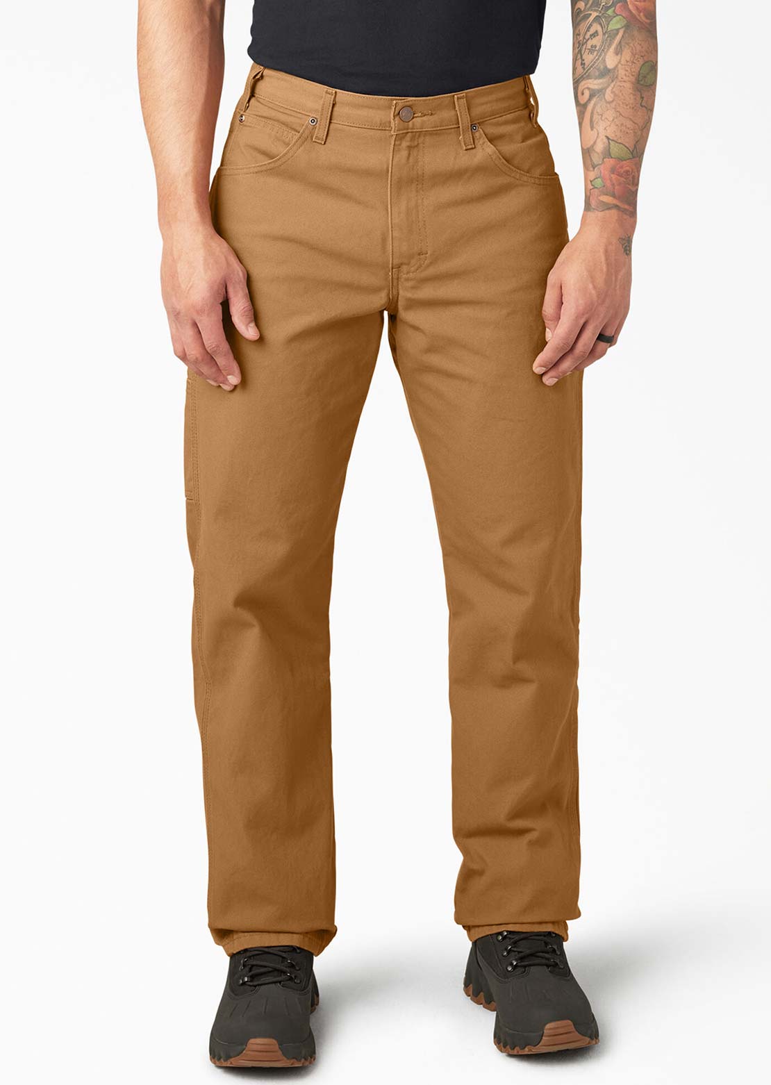 Dickies Men's Duck Relaxed Utility Jeans Rinsed Brown Duck