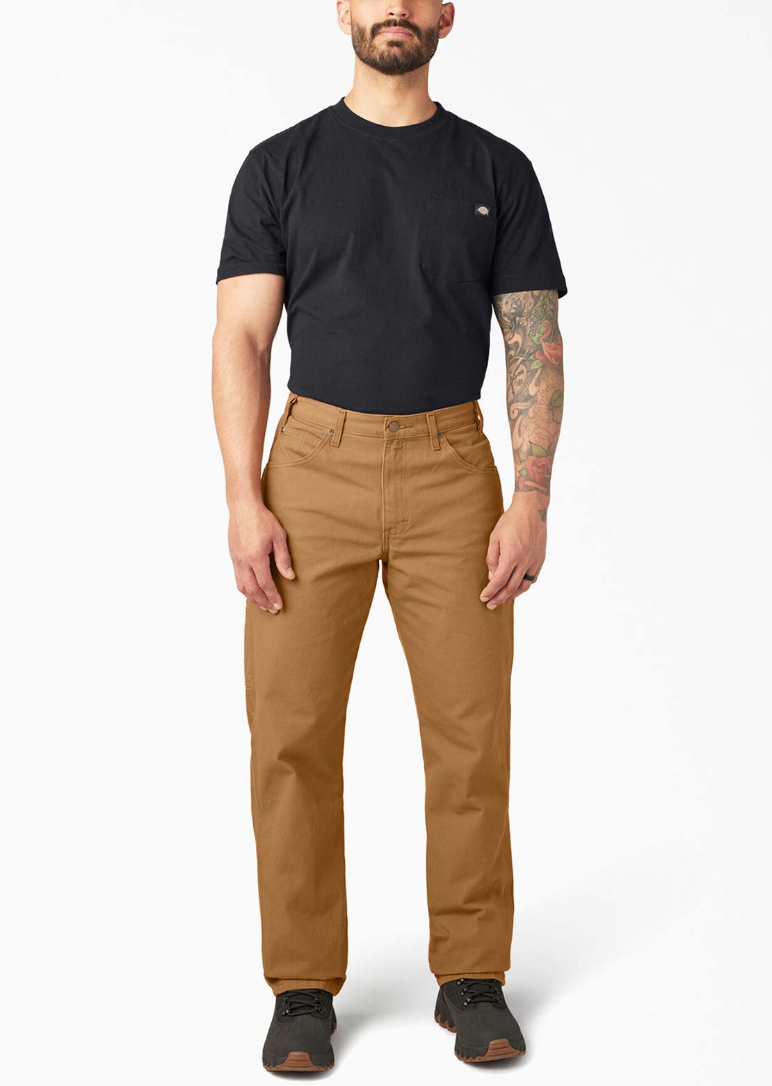 Dickies Men's Duck Relaxed Utility Jeans Rinsed Brown Duck