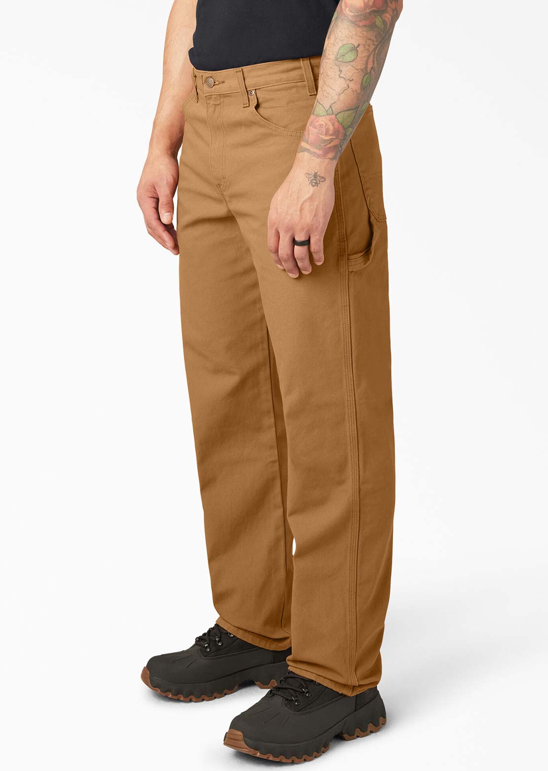 Dickies Men's Duck Relaxed Utility Jeans Rinsed Brown Duck