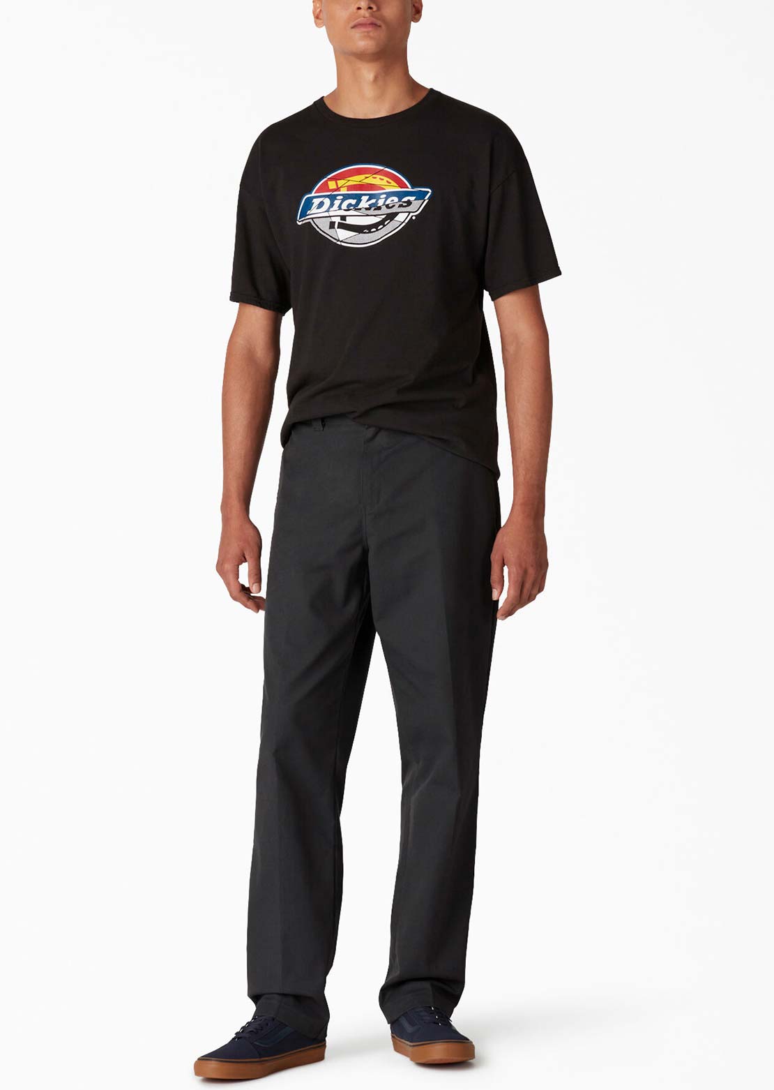 Dickies Men's Slim Straight Skate Pants Black