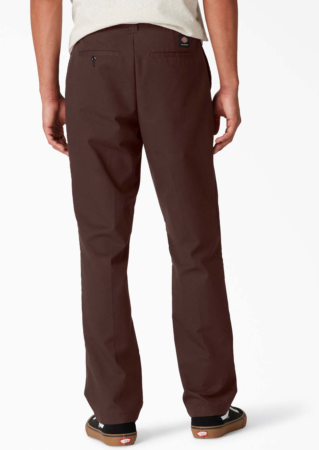 Dickies Men's Slim Straight Skate Pants Chocolate Brown