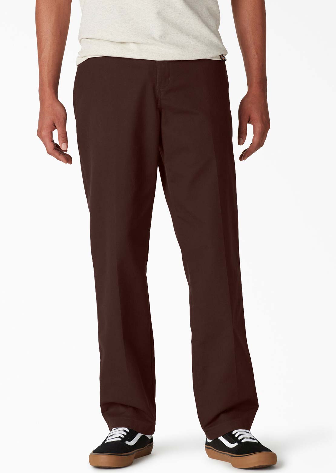 Dickies Men's Slim Straight Skate Pants Chocolate Brown