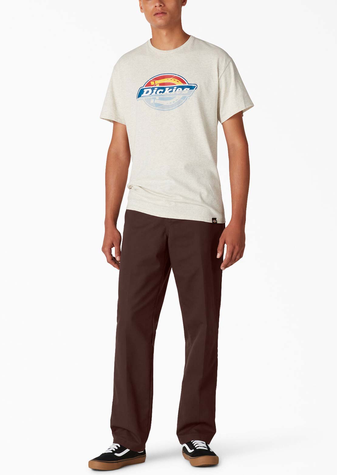 Dickies Men's Slim Straight Skate Pants Chocolate Brown