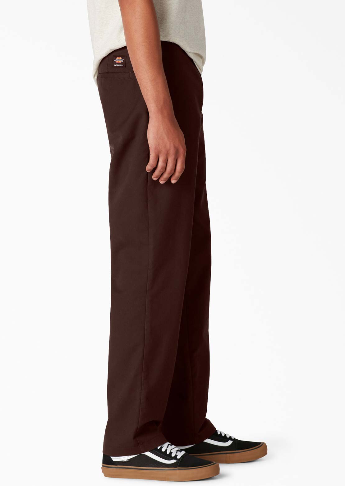 Dickies Men's Slim Straight Skate Pants Chocolate Brown