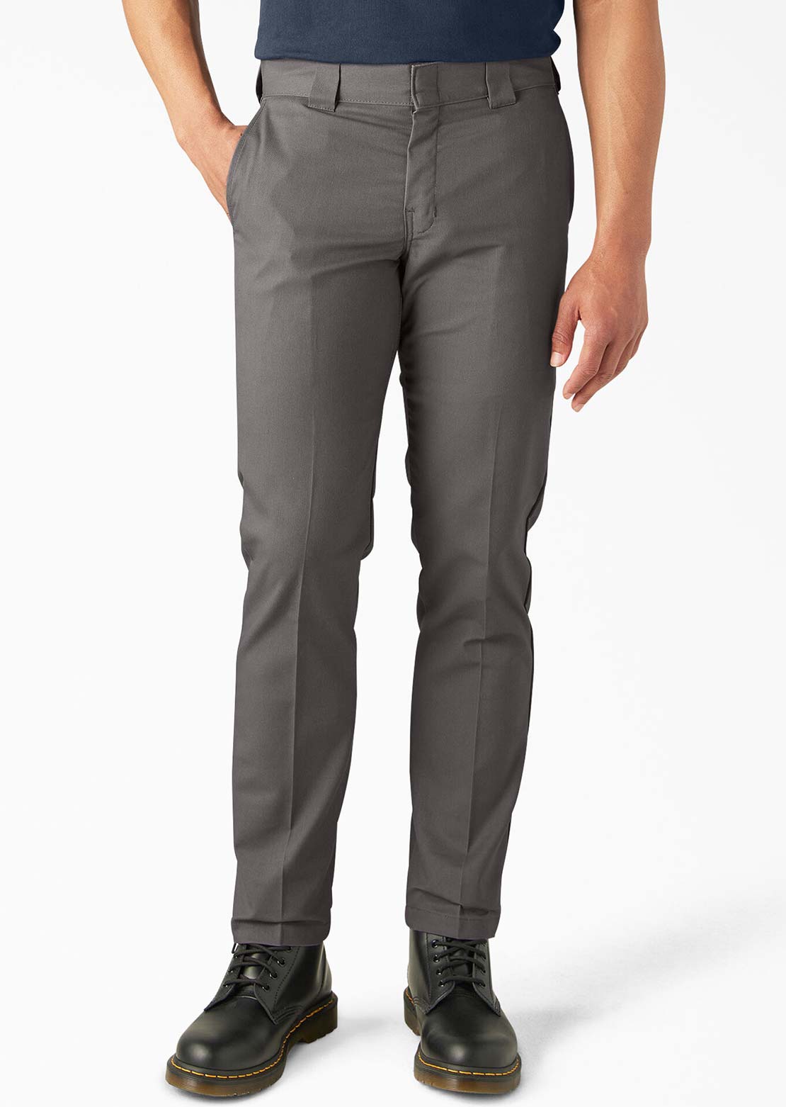 Dickies Men's Slim Taper Twill Work Pants Gravel Gray