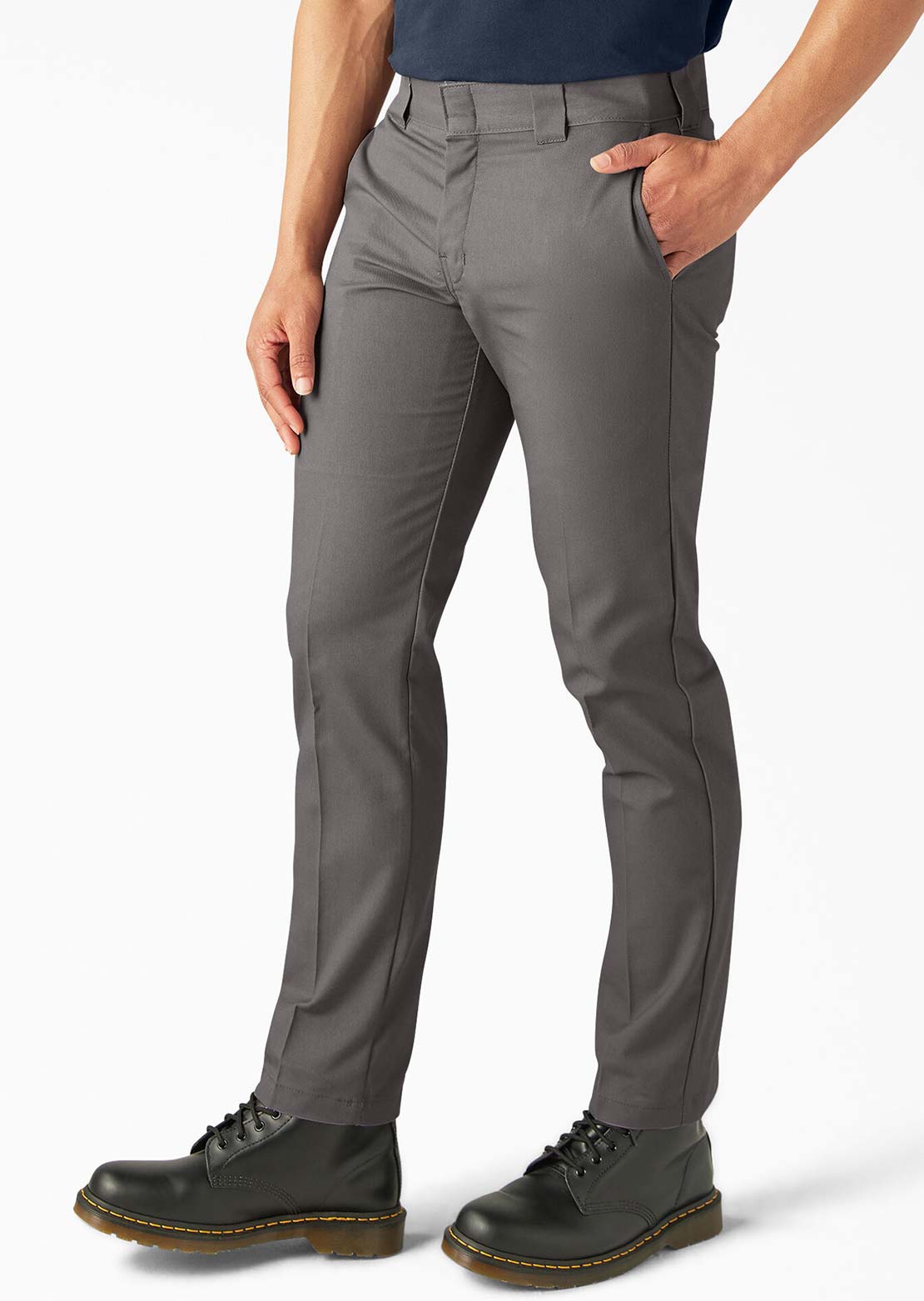 Dickies Men's Slim Taper Twill Work Pants Gravel Gray
